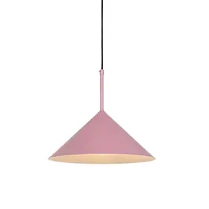 Designová závěsná lampa růžová - Triangolo