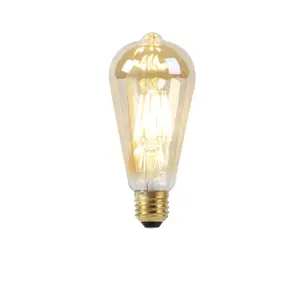 E27 LED lampa ST64 stmívaná do teplého zlata 8W 806 lm 2000-2700K