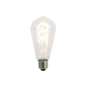 E27 LED žárovka se spirálovým vláknem ST64 5W 400 lm 2200K