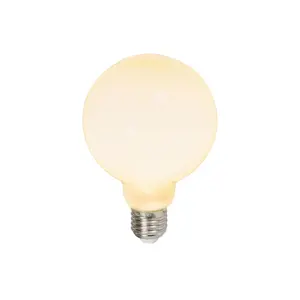 E27 stmívatelná LED lampa G95 opálová 7,5W 806 lm 2700K