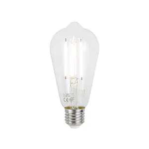 E27 Stmívatelná LED žárovka ST64 čiré sklo 7W 806lm 2700-6500K