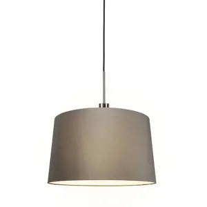 Moderní závěsná lampa z oceli se stínidlem 45 cm tupá - Combi 1