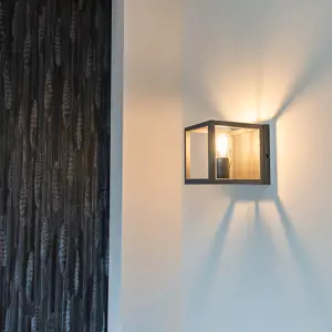 Nástěnná lampa Cage 1 šedá