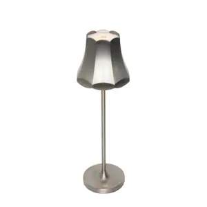 Retro stolní lampa gunmetal dobíjecí IP44 - Granny