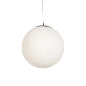 Skandinávská závěsná lampa opálové sklo 50cm - Ball 50