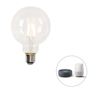 Smart E27 stmívatelná v Kelvinově LED žárovce G95 4,5W 470 lm 1800-4000K