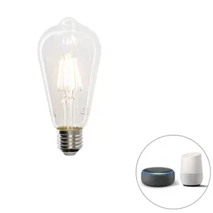 Smart E27 stmívatelná v Kelvinově LED žárovce ST64 4,5W 470 lm 1800-4000K