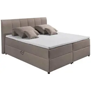 Boxspring Postel Granada Hnědá 180x200 Cm