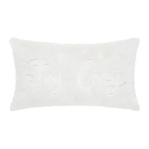 Kožešinový polštář Stay Cozy, 30/50cm, béžová